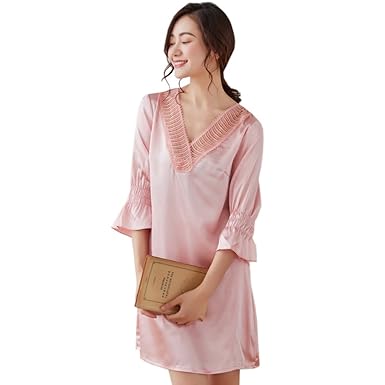 ヤギ 療法 めったに シルク パジャマ ワンピース Aruite Jp