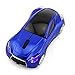 CHUYI Cool Car Shaped Wireless Mouse 1600DPI Optical Portable Cordless Mice with USB Receiver for Travel Business Office School Home Gift (Blue-1 Pack)