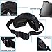 Wellovar Motorcycle Goggles,ATV Goggles Dirt Bike Ski Goggles Windproof Scratch Resistant Combat Goggles Adjustable UV Protective Safety Outdoor Glasses for Cycling, Climbing, etc