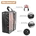 LOVK Shoe Bags for Travel, 4 PCS X-Large Travel Accessories Shoe Bags Transparent Waterproof Nylon Packing Cubes Luggage Organizer with Zipper for Men Women Kids,Toiletry,Gym,Laundry