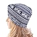 DECOU Elephant Printed Twist Pleated Hair Wrap Stretch Turban E234 (Navy)