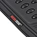 MotorTrend MT-754-BK Heavy Duty Rubber Floor Mats - Odorless - All Weather Protection - Semi Custom Fit (Matte Black) 4 Pack