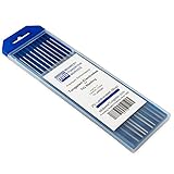 TIG Welding Tungsten Electrodes 2% Lanthanated 1/16" x 7" (Blue, WL20) 10-Pack