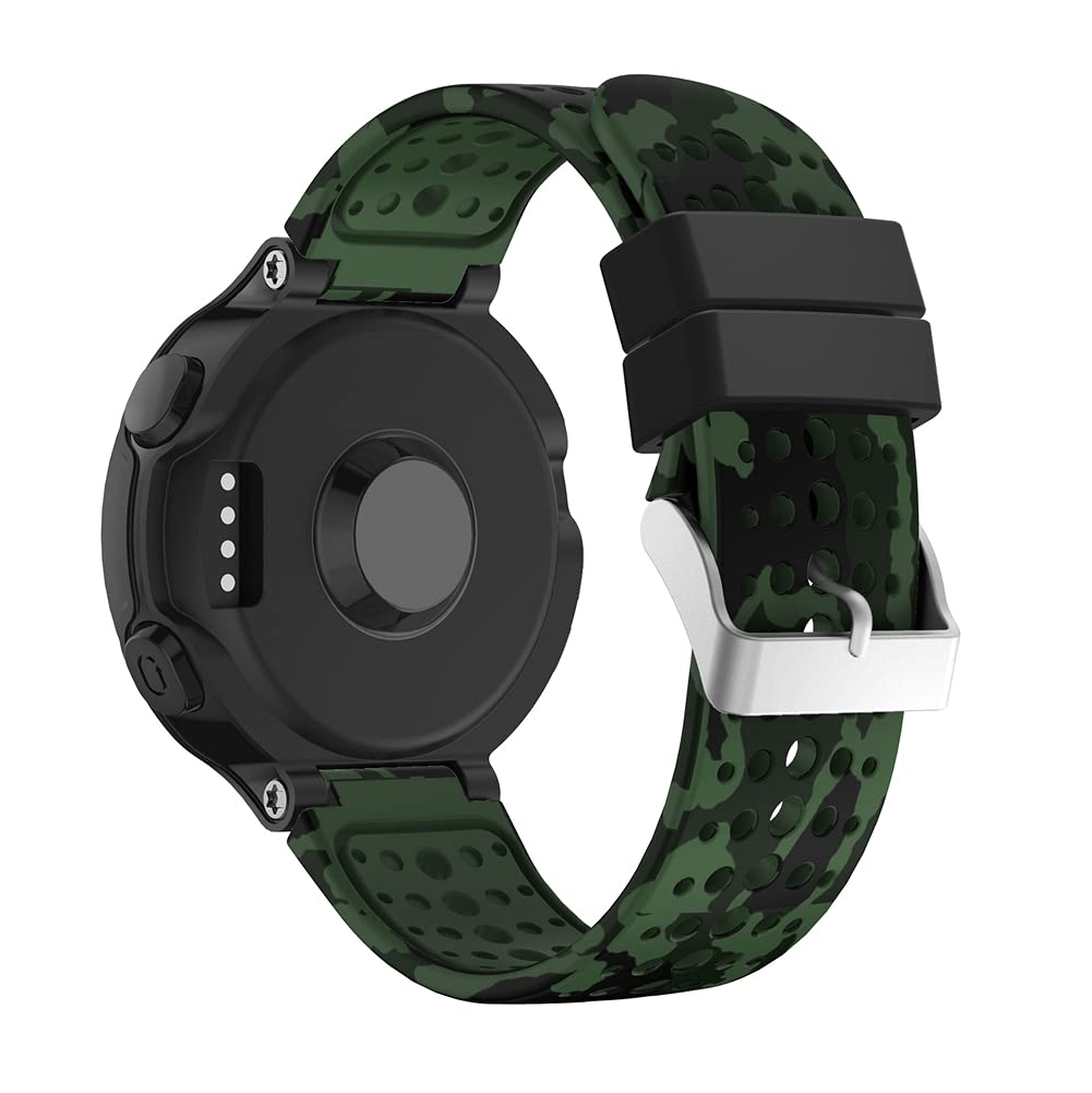 Chainfo compatible with Garmin Forerunner 235 / Forerunner 230 / Forerunner 735XT Watch Strap, Soft Silicone Classic Sport Replacement Watch Band (Pattern 2)