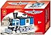 Mini Train - 59 pcs building blocks steam single window cabin armoured engine locomotive railway train set that will keep fun traveller excited longer - a gift for 6+ children, compatible parts