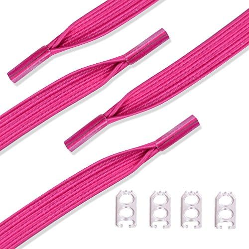 No Tie Shoelaces for Kids and Adults - Sports Fan Shoelace - Flat Elastic Shoe Laces Replacement shoelace For Athletic Running Sneaker Boots Board Shoes Casual Shoes
