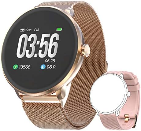 Bebinca Smartwatch Reloj Inteligente con Cronómetro, Pulsera Actividad para  Deporte,Reloj de Fitness con Podómetro Hombre Mujer Niños para Samsung  Huawei iPhone + 1 Correa de Metal(Rosa) - Canal Do Zipi