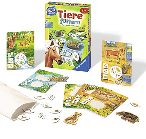 Ravensburger 25034 Tiere füttern Spielen und Lernen, Yellow – Bild 3