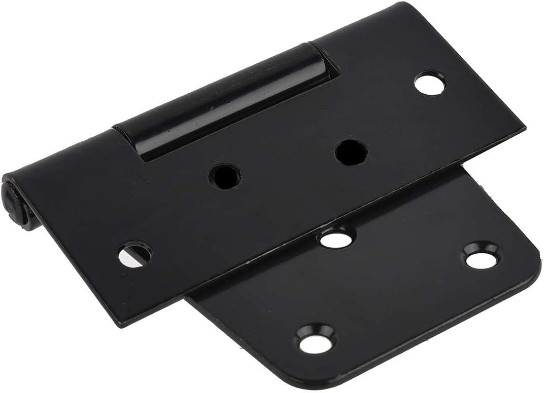 TamBee Black Gate Hinges Shed Hinges Heavy Duty Gate Hinges for Wooden Fences Barn Door Hinges for Wood Outdoor 3.5inch with Screws (Pack of 6) - Image 5