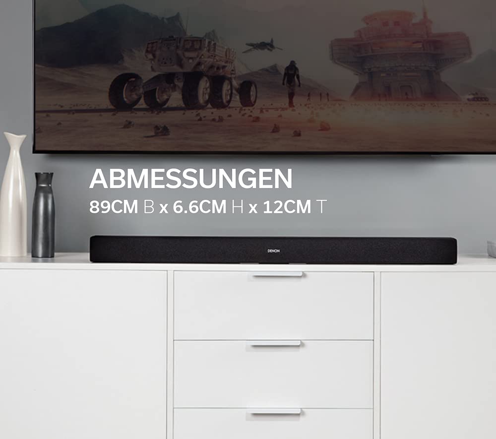 Denon DHT-S216 TV Soundbar mit Subwoofer, DTS Virtual:X, 4K UHD, HDMI ARC, Bluetooth, optischer Eingang - Schwarz 5