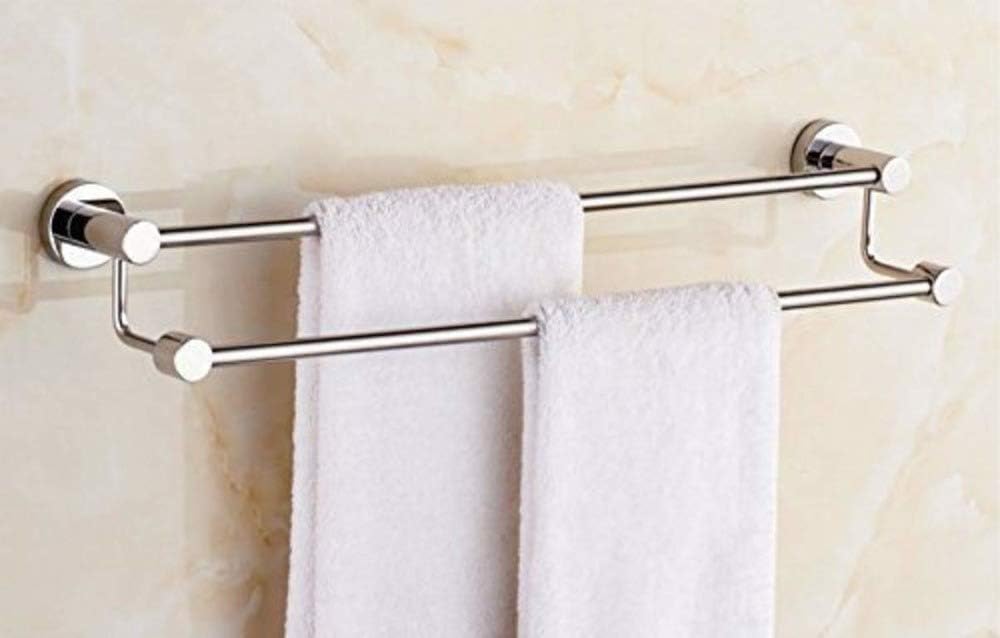 INDISWAN Stainless Steel Double Rod Towel Holder (24)