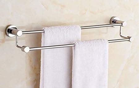 INDISWAN Stainless Steel 24-Inch Double Rod Towel Holder
