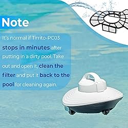 Tirrito Robot Pool Vacuum - Cordless Pool Vacuum