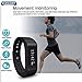 ELEGIANT Wireless Fitness Pedometer Tracker Wireless Sports Bracelet Activity Tracker with Steps Counter Sleep Monitoring Calories Track for Sports Fitness Gift