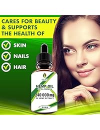 Gotas de aceite de cáñamo de 2500 mg, extracto 100% natural, soporta la ansiedad y el estrés de la...