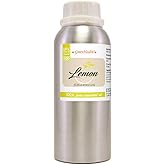 GreenHealth Lemon Essential Oil 8 fl oz (237 ml) – 100% Pure – Aluminum Bottle w/Plug Cap – Fresh Citrus Aroma for Diffusers, Candle & Soap Making, DIY Crafts