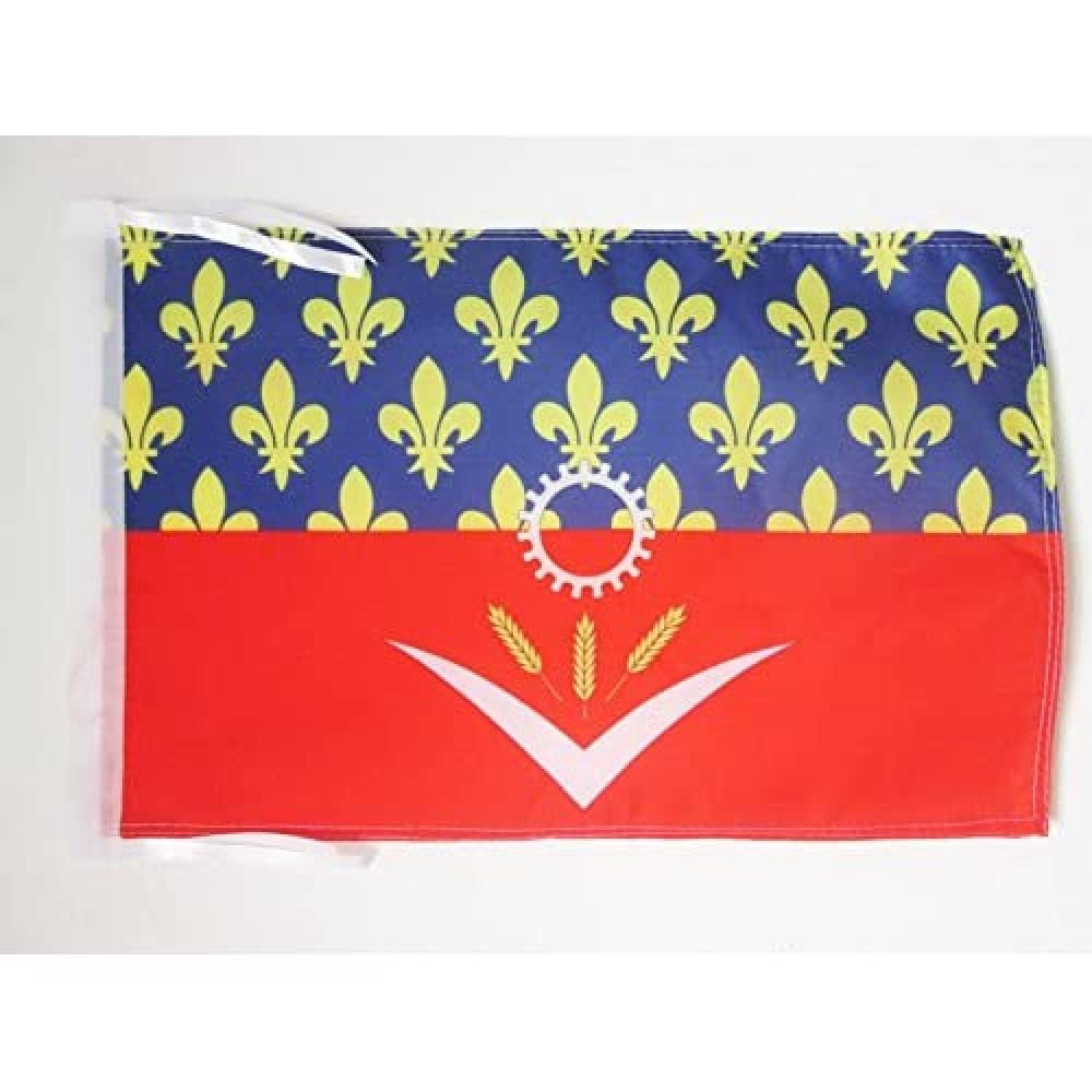AZ FLAG - French Department of Seine-Saint-Denis Flag - 18'' x 12'' - 100% Polyester France Small Banner with Two Cords - Fade Resistant - Vivid Colors - 18x12 in - 45x30 Cm โ image 1