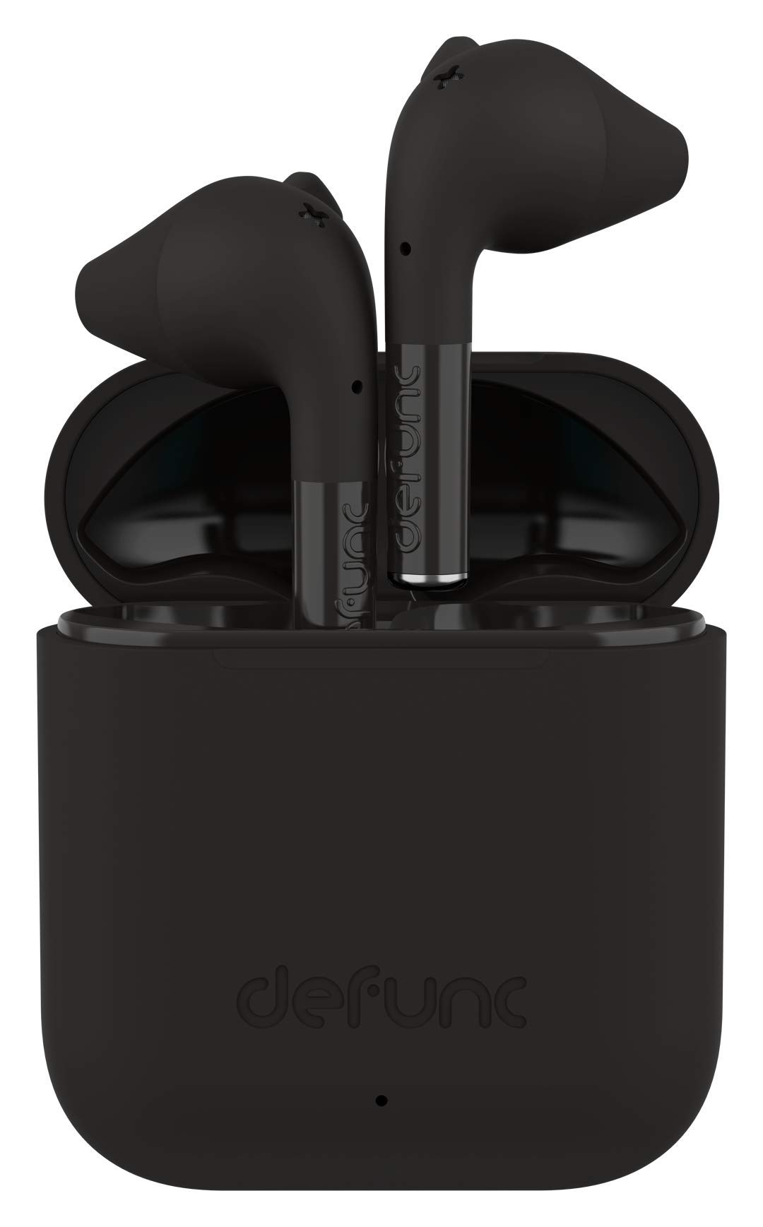 DEFUNC True GO Slim Bluetooth 5.0 Wireless Earbuds with Wireless Charging Case IPX4 Waterproof TWS Stereo Headphones in Ear Built in Mic USB-C Charging 22 Hour Battery Life (Black)