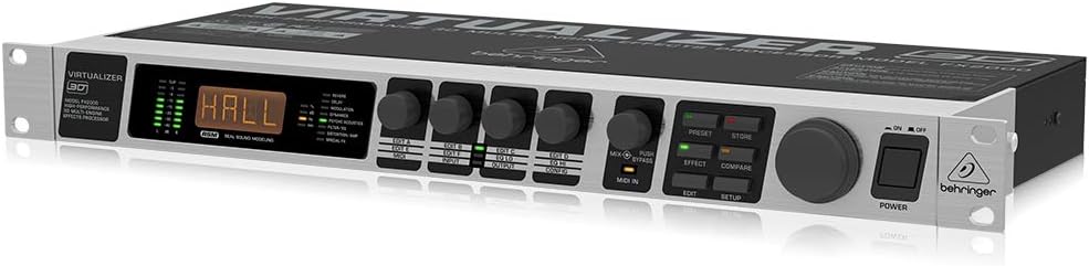 Behringer VIRTUALIZER 3D FX2000 High-Performance 3D Multi-Engine Effects Processor, Silver and Black, Silver,Black - Image 4