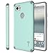 Google Pixel 2 XL Magnetic Case, CoverON Bios Series Minimalist Slim Fit Hard Protective Cover with Embedded Magnet Plate for Car Mounts for Pixel 2 XL / 2XL - Powder Blue and Gray
