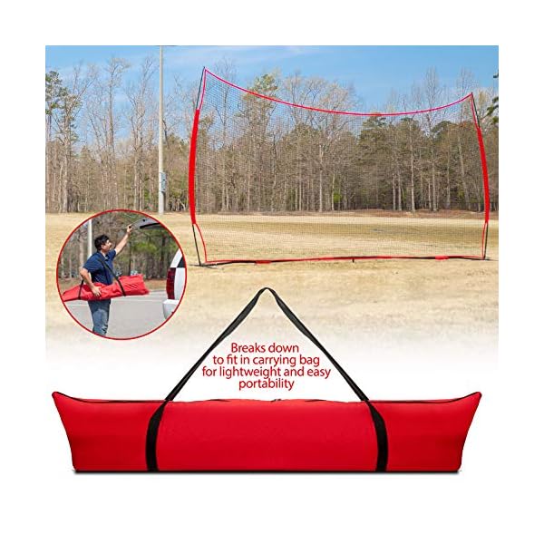 Lacrosse Scoop 20x10 Foot Lacrosse Backstop, 200 Sq Feet of Protection