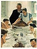 Norman Rockwell Freedom From Want 1943 Art Print - 8 in x 10 in - Unmatted, Unframed