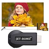 Jet-Bond(TM) YZD-0852 Wireless TV Dongle for iPhone, iPad, Mac, Airplay Widi Adapter Receiver Compatible for DLNA, HDMI 1080P iOS