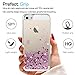 LeYi Compatible for iPhone SE Case (2016), iPhone 5S Case, iPhone 5 Case with 2pcs Tempered Glass Screen Protector for Girls Women, Cute Glitter Liquid Clear Protective Case for iPhone 5, Rose Gold