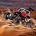 RC Cars Off-Road Vehicles Rock Crawler Monster Trucks 4WD RC Trucks 1:18 2.4GHz RC Hobby Cars Racing Cars with LED Light for Kids- Red