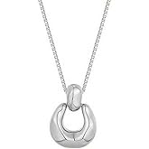 WETMT Statement Circle Necklace for Women Dainty Chunky Gold Chain Necklace Gold Statement Pendant Necklace Adjustable Silver Circle Necklace Festival Party Jewelry