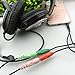 Mic Headphone Jack to Combo 3.5 mm Plug Stereo Adapter Cable 2-in-1