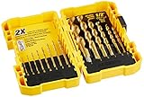 DEWALT DW1341 14-Piece Titanium Speed Tip Drill Bit Set