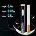 JOUGE Usb Mini Lighters Rechargeable Eletric Cigarette Lighter Flameless Windproof Lightweight Coil Slim Lighter (Black Flame)