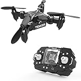 TENKER Skyracer Mini RC Helicopter Drone for kids Quadcopte with Altitude Hold 3D Flips and Headless Mode One key take off/landing good choice for Beginners