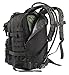 Kragzmen Tactical Backpack 3-Day Assault Pack w/2L Hydration Bladder & Para Cord Survival Bracelet - 45 Liter Military Rucksack (Spec Ops Black) w/Molle Load Bearing Web Dominators & D-Rings