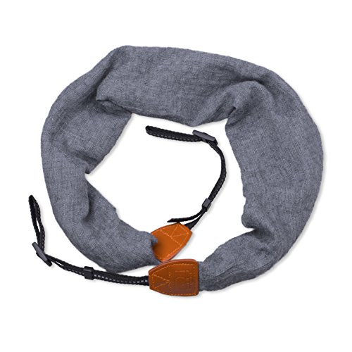 LONGTEAM Camera Strap, Super Comfortable Scarf Camera Strap, Universal Camera Neck Shoulder Belt for All DSLR Camera Nikon Canon Sony Pentax (Grey) - Thumbnail 2