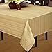Benson Mills Flow Spillproof Fabric Tablecloth, 60x140, Ivory/Ecru