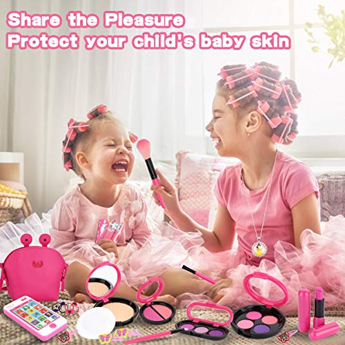 image for Tudoccy Kids Makeup Kit - Girl Pretend Play Makeup My First Purse Toy 