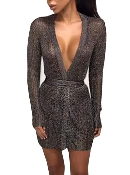 black knit wrap dress