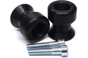 SHOGUN MOTORSPORTS Shogun USA Made Hon Swing Arm Swingarm Spools Black CBR600RR 03-06 CBR954 RC51 CBR1000RR Suz GSXR600 GSXR750 GSXR1000 GSX1300R SV650/S SV1000/S TL1000 GSX-S1000/F KATANA - 701-0309