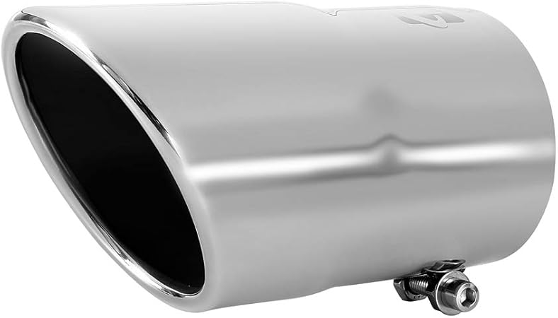 Amazon 排気口 3 5インチインレットボルトオンデザイン ステンレススチール製車用マフラーチップ 内径3 5インチ X 外径4インチ X 長さ7 5インチ フロントパイプ 車 バイク