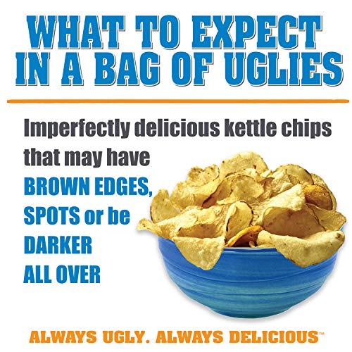 UGLIES 4 Pack Kettle Cooked Barbecue Potato Chips Gluten Free, Kosher