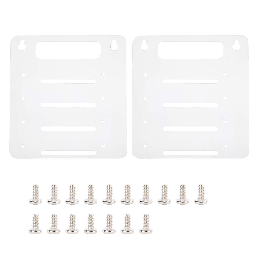 Kafuty 4 Layer Transparent Hard Disk Drive Rack, 2Pcs Acrylic Plate, HDD DIY Desktop Computer Cage Tray Holder, Support to Install 4x 3.5 inch or 2.5 inch Hard Drive.