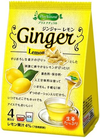 Amazon Plus Natural プラス ナチュラル ジンジャー シロップ ジンジャー レモン 4個入 Plus Natural プラス ナチュラル ドリンク 通販
