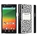 DuroCase ® ZTE ZMAX Z970 Hard Case Black - (Composition Note Book)