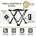 Mini Portable Camping, Gardening or Fishing Stool, Strap Webbing,10.5 inches tall, folding camp chair for backpacking – hiking – events – travel – boating – sporting – lightweight sturdy webbing seatthumb 2
