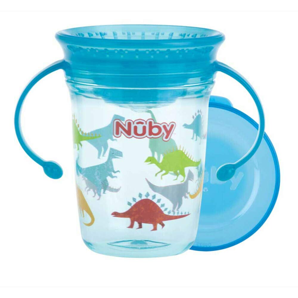 Nuby - Cup 360 gr 6m Hand Blue - 1 Piece