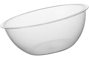 Tofficu Plastic Malatang Selection Bowl 26cm Small High-Temperature Resistant Household Salad Mixing Bowl