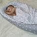 Newborn Lounger, KOBWA Portable Soft Breathable Baby Snuggle Nest, Removable Cover Baby Bionic Bed for Infants Toddlers - 100% Cotton Crib Mattress for Bedroom Travel