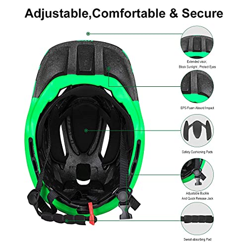 ROCKBROS Kids Full Face Bike Helmet Lightweight Toddlers Helmets Kids